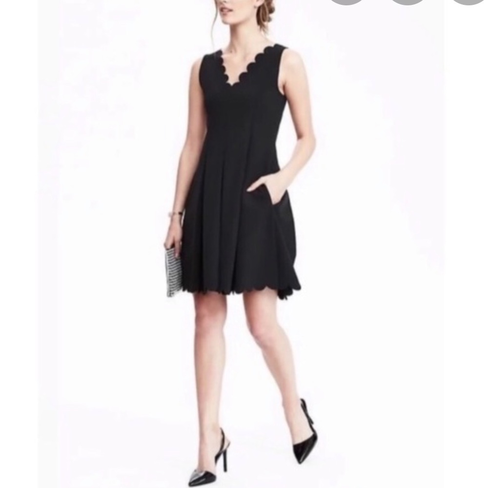 Banana Republic Scallop Edge Dress